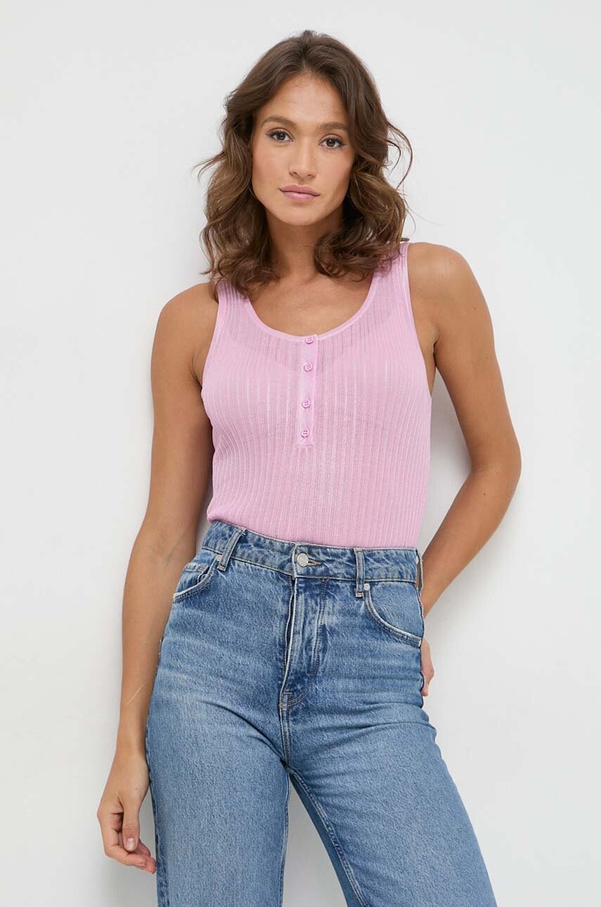 

Топ Pinko дамски в розово 103555.A1UQ, Розов