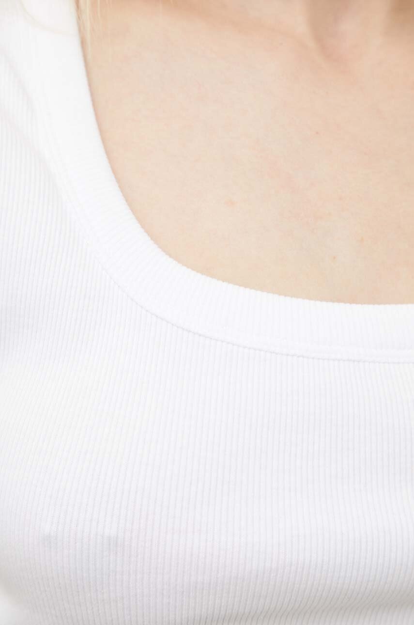 Top 2NDDAY2ND Gabriella TT - Daily Cotton Rib χρώμα: άσπρο 2242245387 φωτογραφία