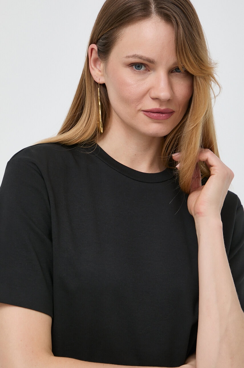 Weekend Max Mara tricou din bumbac femei, culoarea negru 2415940000000