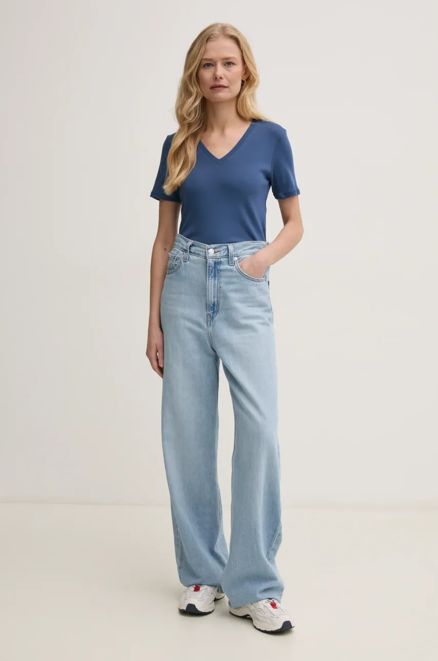 Хлопковая футболка United Colors of Benetton женская цвет розовый 3GA2E4230 Хлопковая футболка United Colors of Benetton женская цвет розовый 3GA2E4230