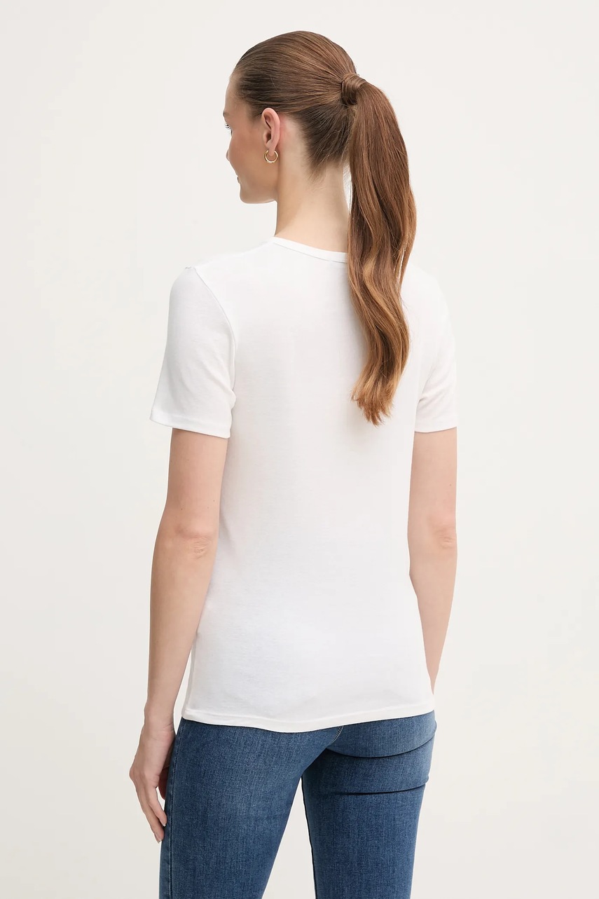 Хлопковая футболка United Colors of Benetton цвет красный 3GA2E16A2