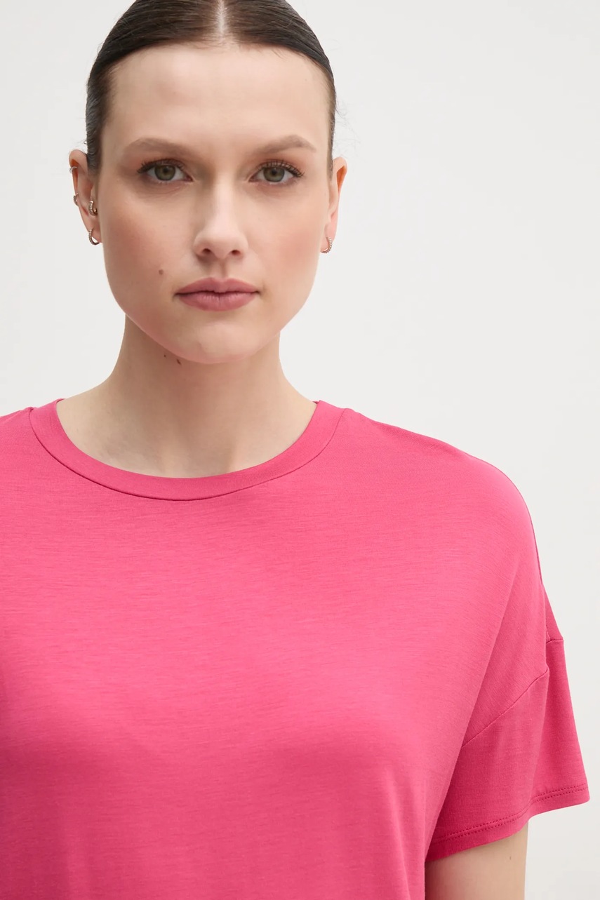 Μπλουζάκι United Colors of Benetton χρώμα: ροζ φωτογραφία