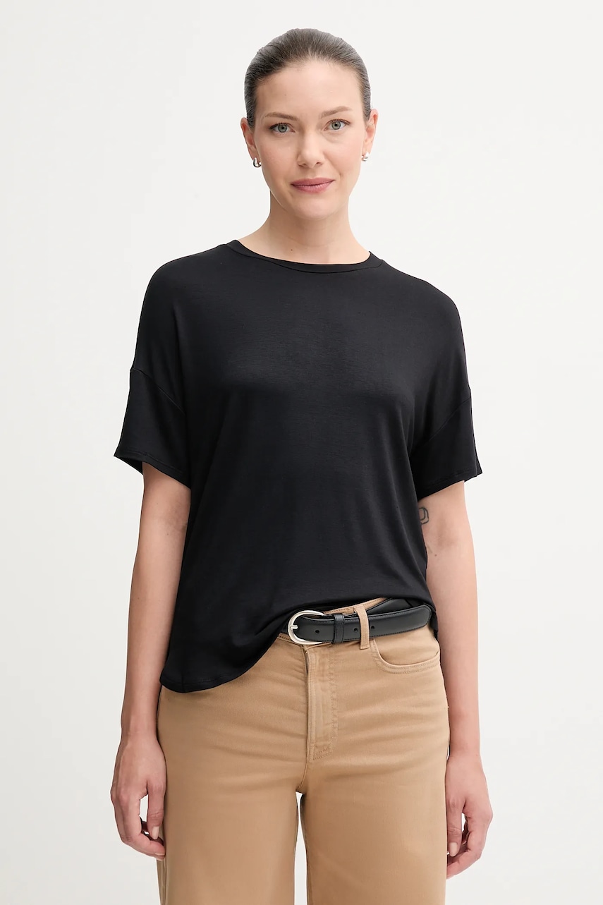 United Colors of Benetton tricou culoarea bleumarin, 3Z12D101X