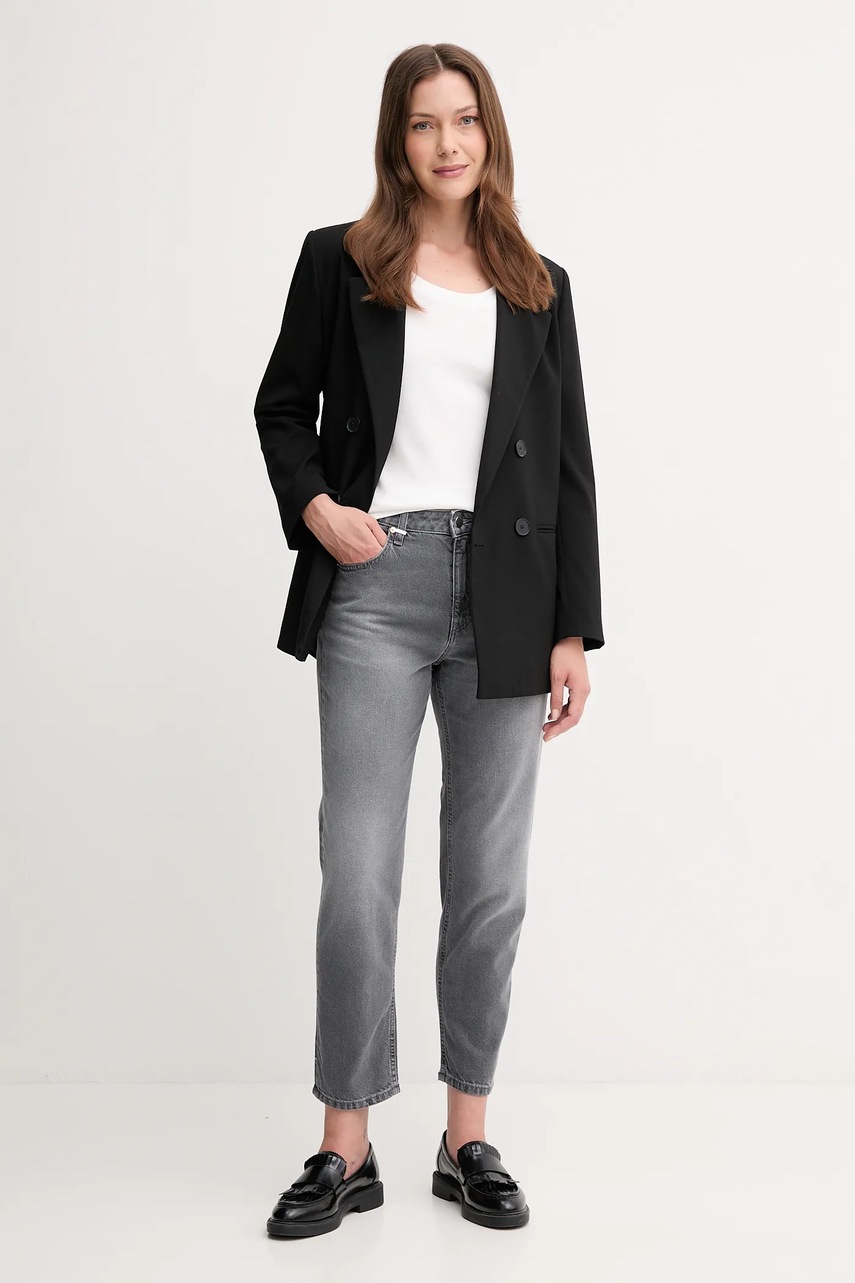 Хлопковая футболка United Colors of Benetton цвет чёрный 3GA2D1066