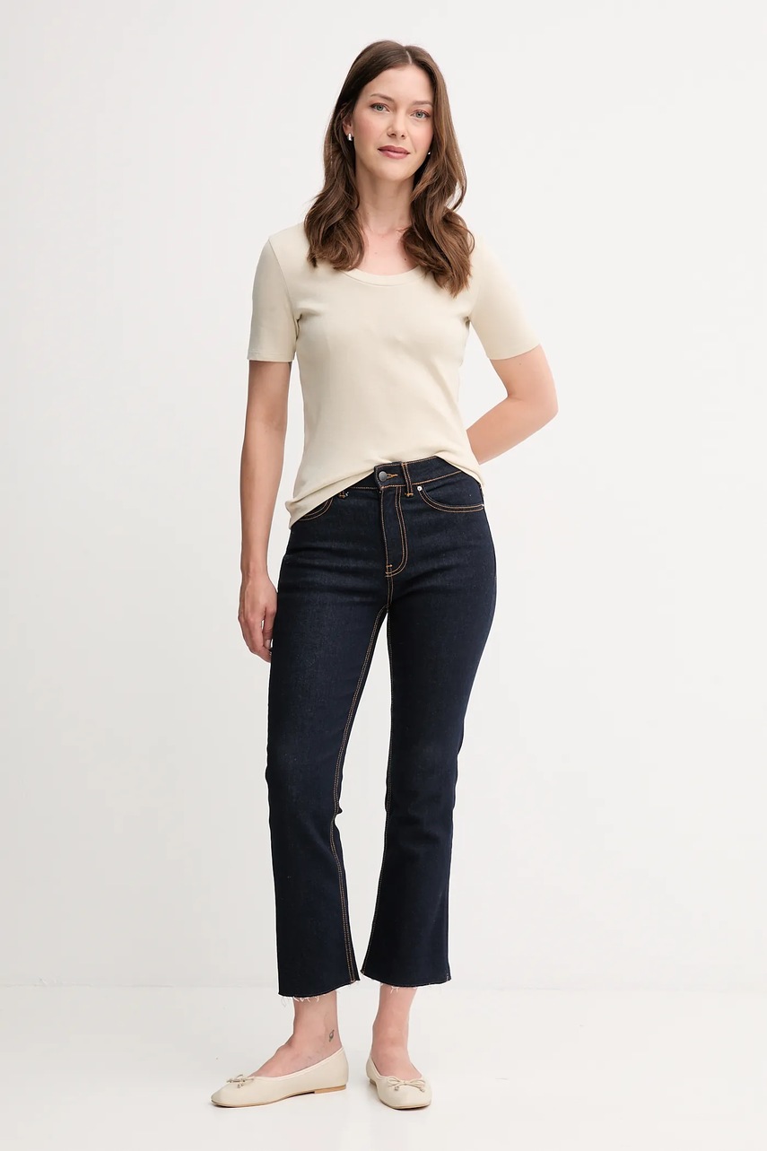 Хлопковая футболка United Colors of Benetton цвет чёрный 3GA2D1066