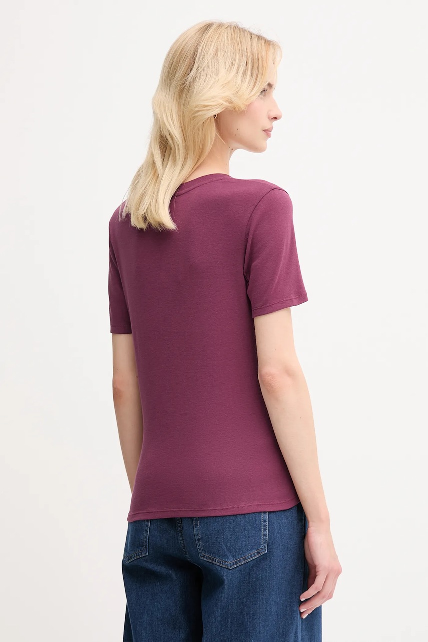 Хлопковая футболка United Colors of Benetton цвет чёрный 3GA2D1066