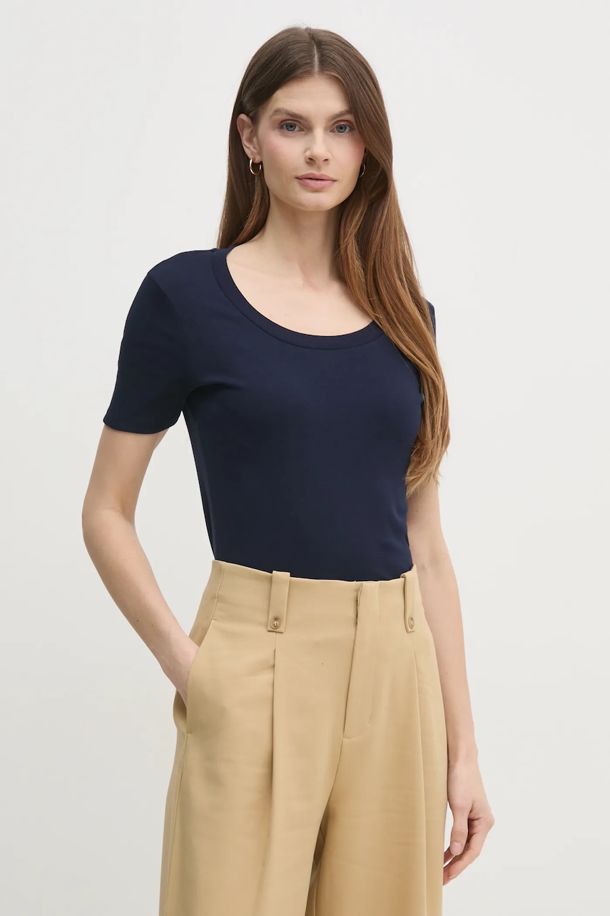 United Colors of Benetton tricou din bumbac femei, culoarea negru, 3GA2D1066 United Colors of Benetton tricou din bumbac femei, culoarea negru, 3GA2D1066