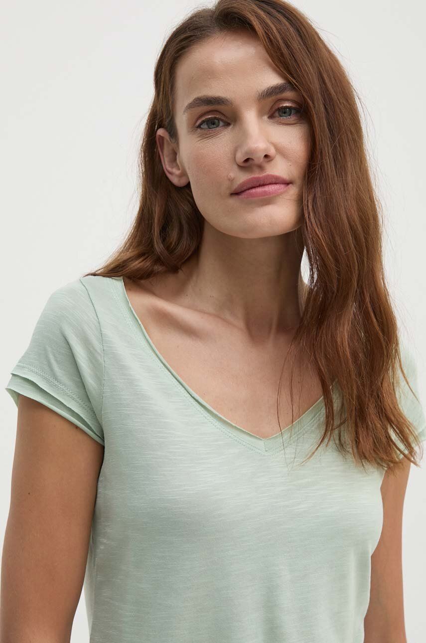 Sisley tricou femei, culoarea verde