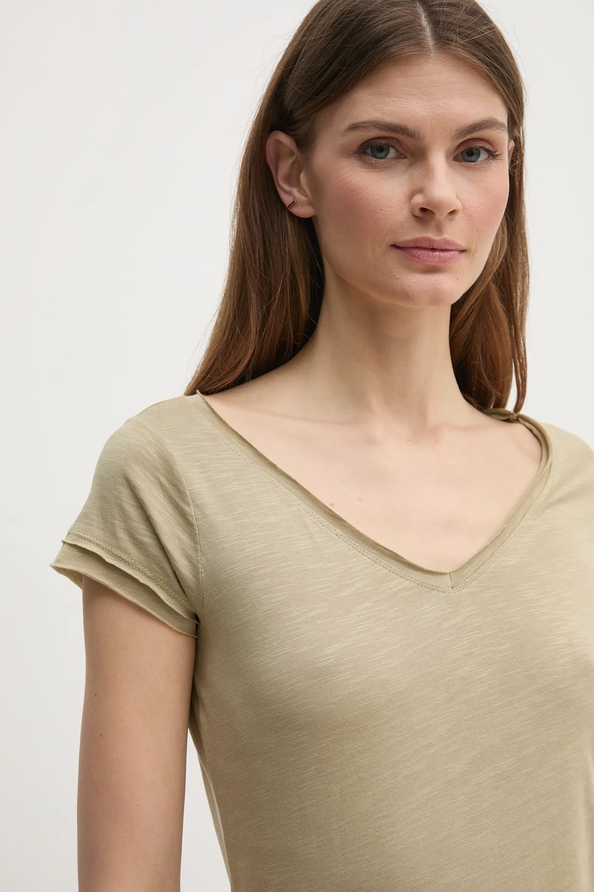 Μπλουζάκι Sisley χρώμα: πράσινο φωτογραφία