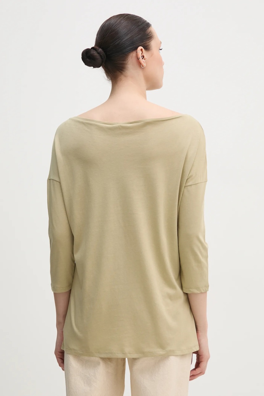 Μακρυμάνικο Sisley χρώμα: μπλε, 3QU4L12EE φωτογραφία