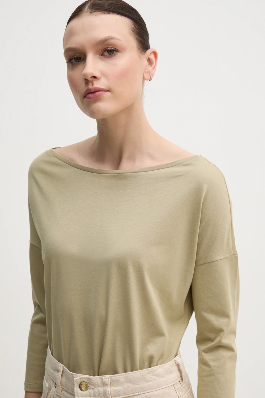 Μακρυμάνικο Sisley χρώμα: μπλε, 3QU4L12EE φωτογραφία