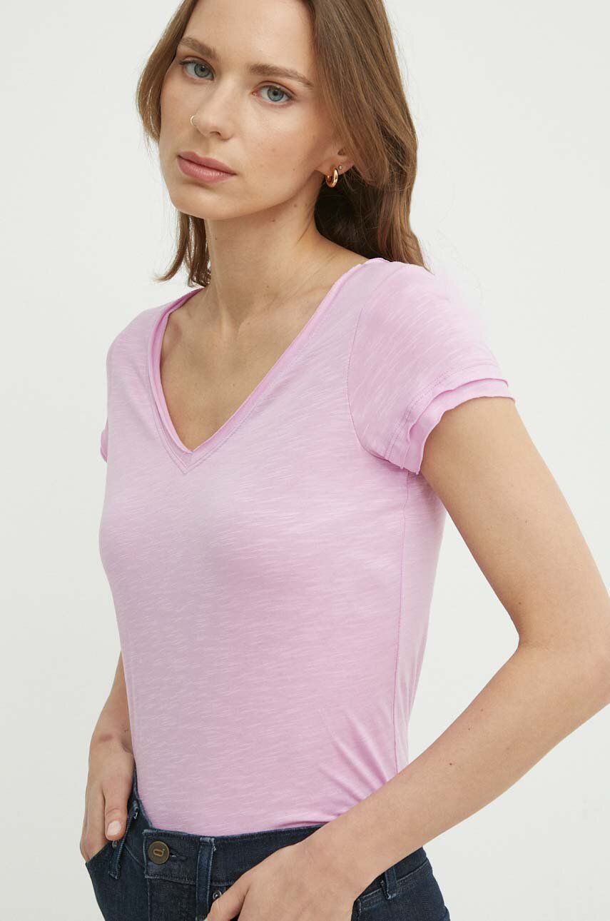 Sisley tricou femei, culoarea roz