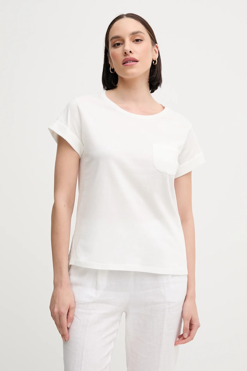 Sisley tricou din bumbac culoarea roz