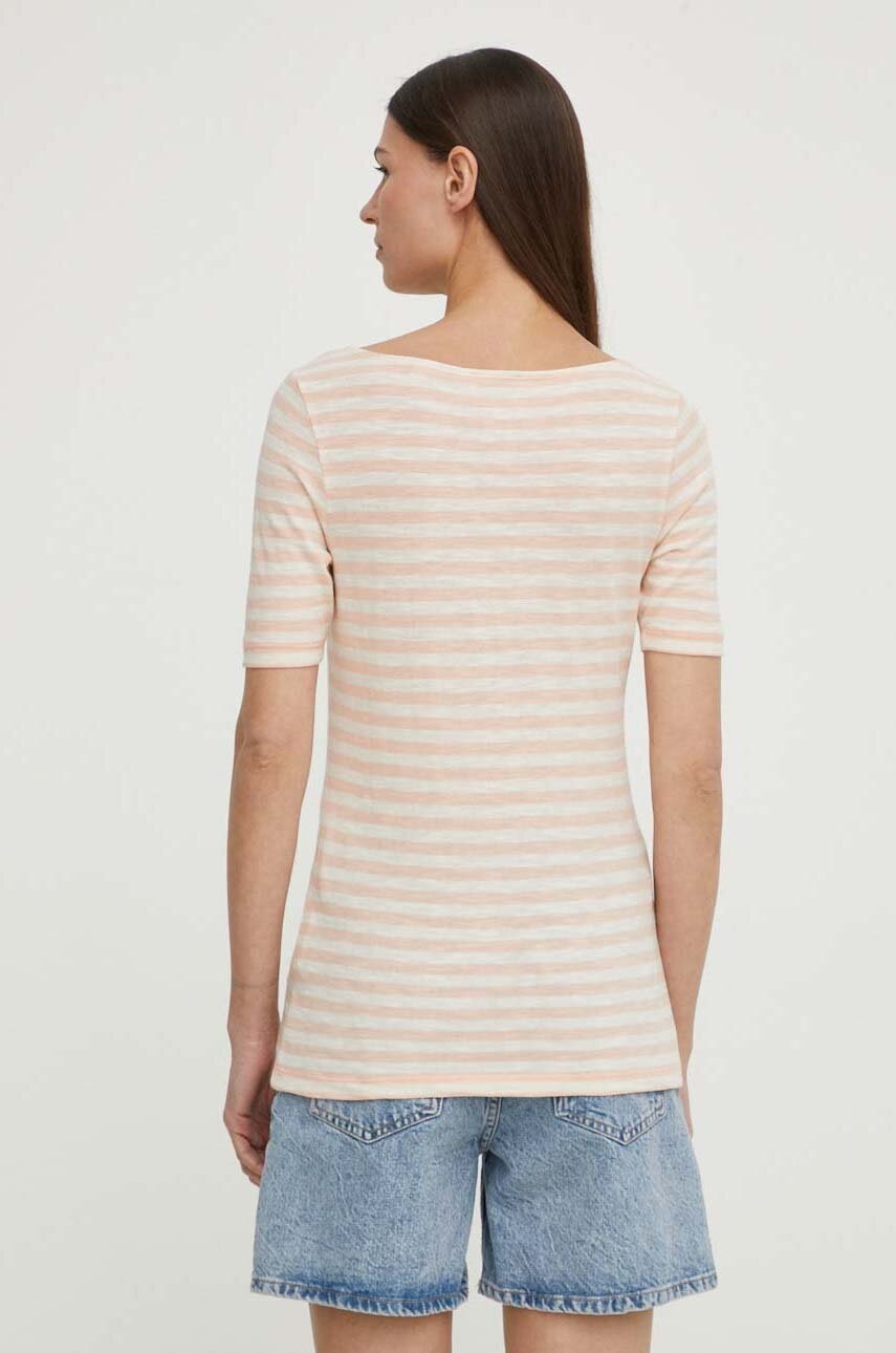 Βαμβακερό μπλουζάκι Marc O'Polo γυναικεία, χρώμα: ροζ 403219651333 φωτογραφία