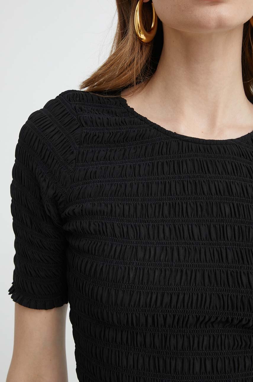 Μπλουζάκι MICHAEL Michael Kors χρώμα: μαύρο φωτογραφία