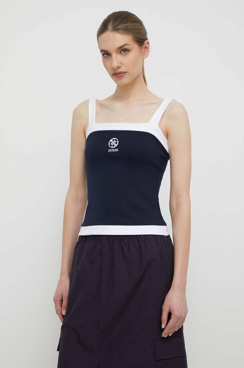

Топ Guess HARPER дамски в тъмносиньо V4GP00 KBP41, Тъмносин