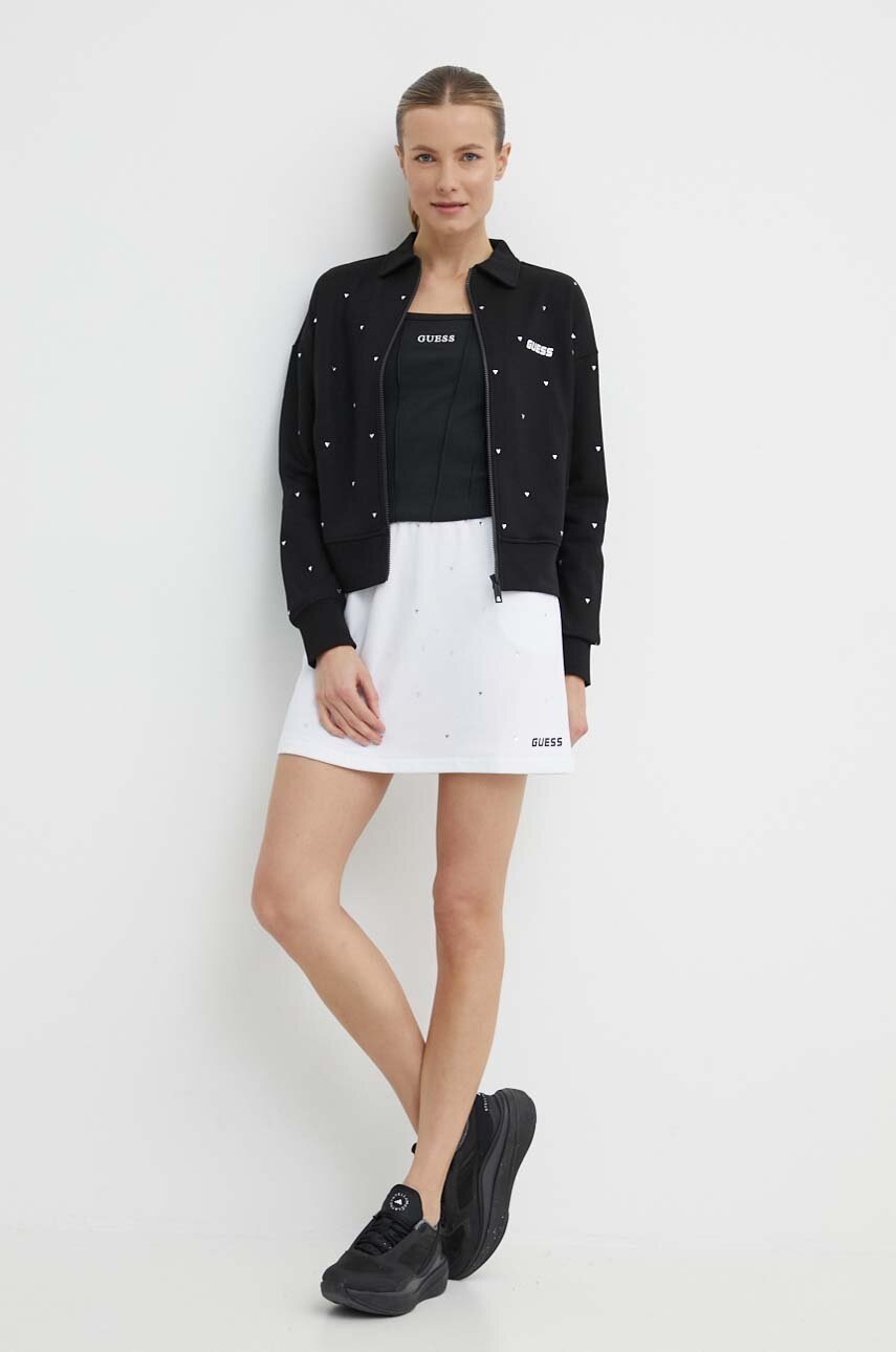 Top Guess RUTH χρώμα: μαύρο, V4GP15 KC5U1 φωτογραφία