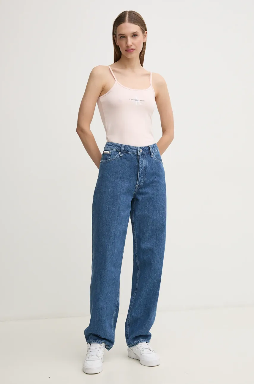 Топ Calvin Klein Jeans женский цвет чёрный J20J223105 Топ Calvin Klein Jeans женский цвет чёрный J20J223105
