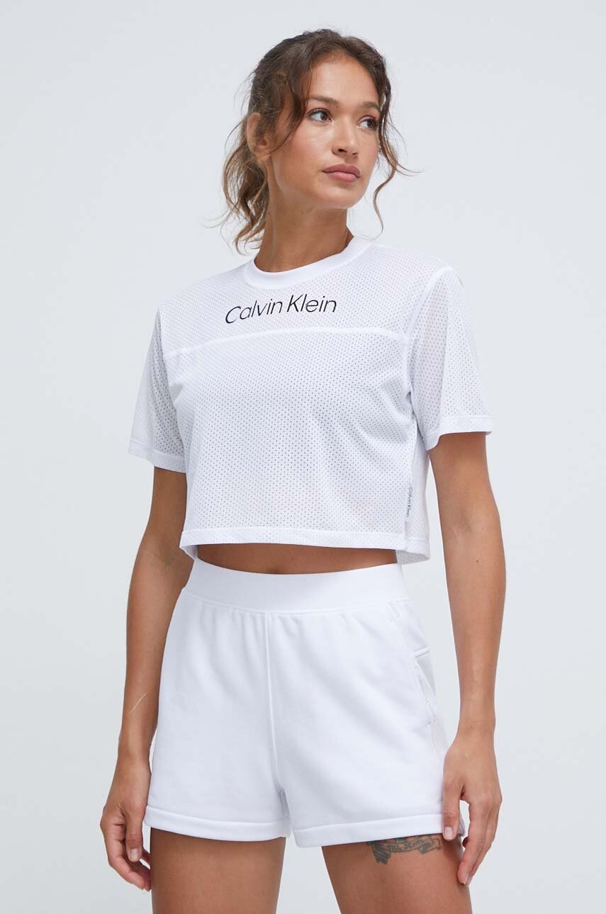 

Тениска за трениране Calvin Klein Performance в бяло, Бял