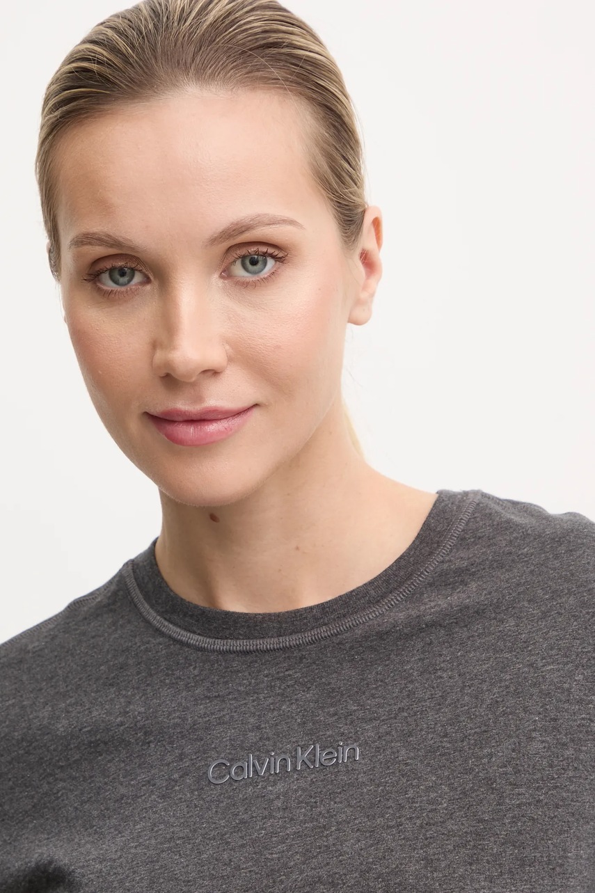 Μπλουζάκι Calvin Klein Performance χρώμα: μαύρο φωτογραφία