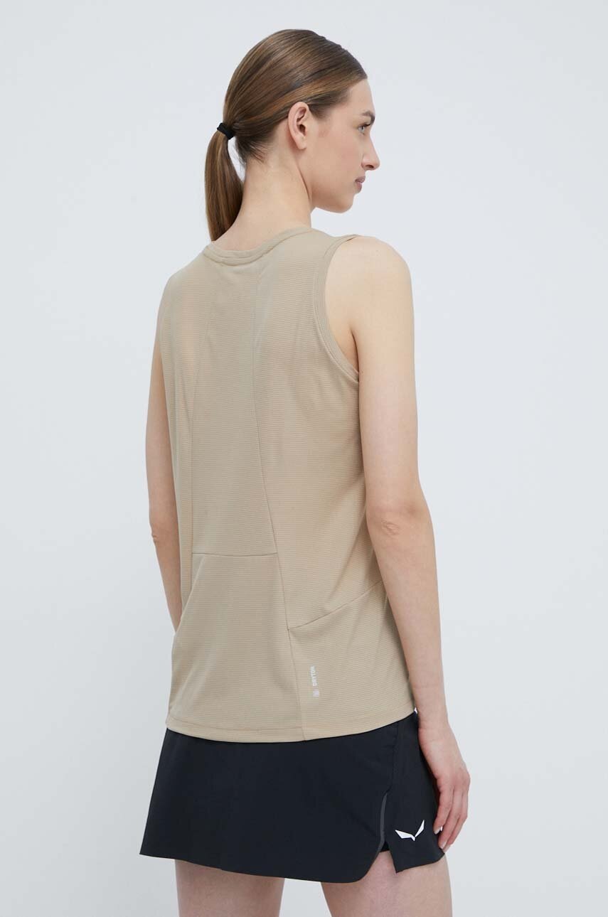 Αθλητικό top Salewa Puez Sporty γυναικείο, χρώμα: μπεζ, 00-0000028634 φωτογραφία