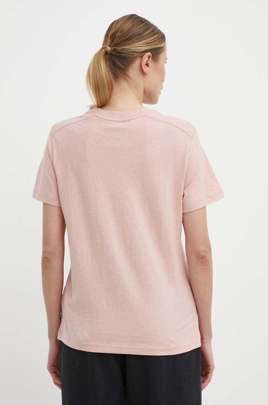 Μπλουζάκι Fjallraven Hemp Blend T-shirt χρώμα: ροζ, F14600163 φωτογραφία
