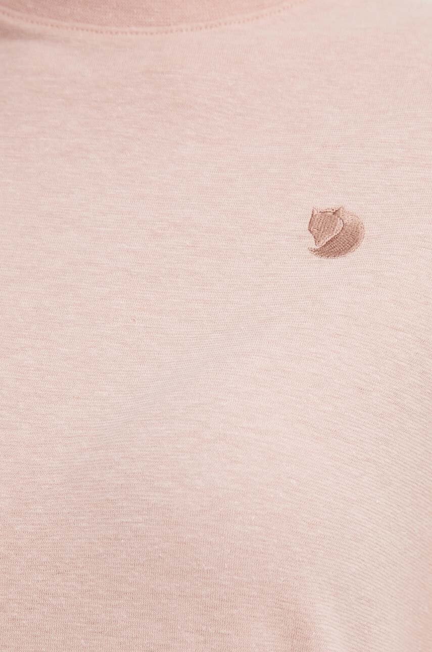 Μπλουζάκι Fjallraven Hemp Blend T-shirt χρώμα: ροζ, F14600163 φωτογραφία