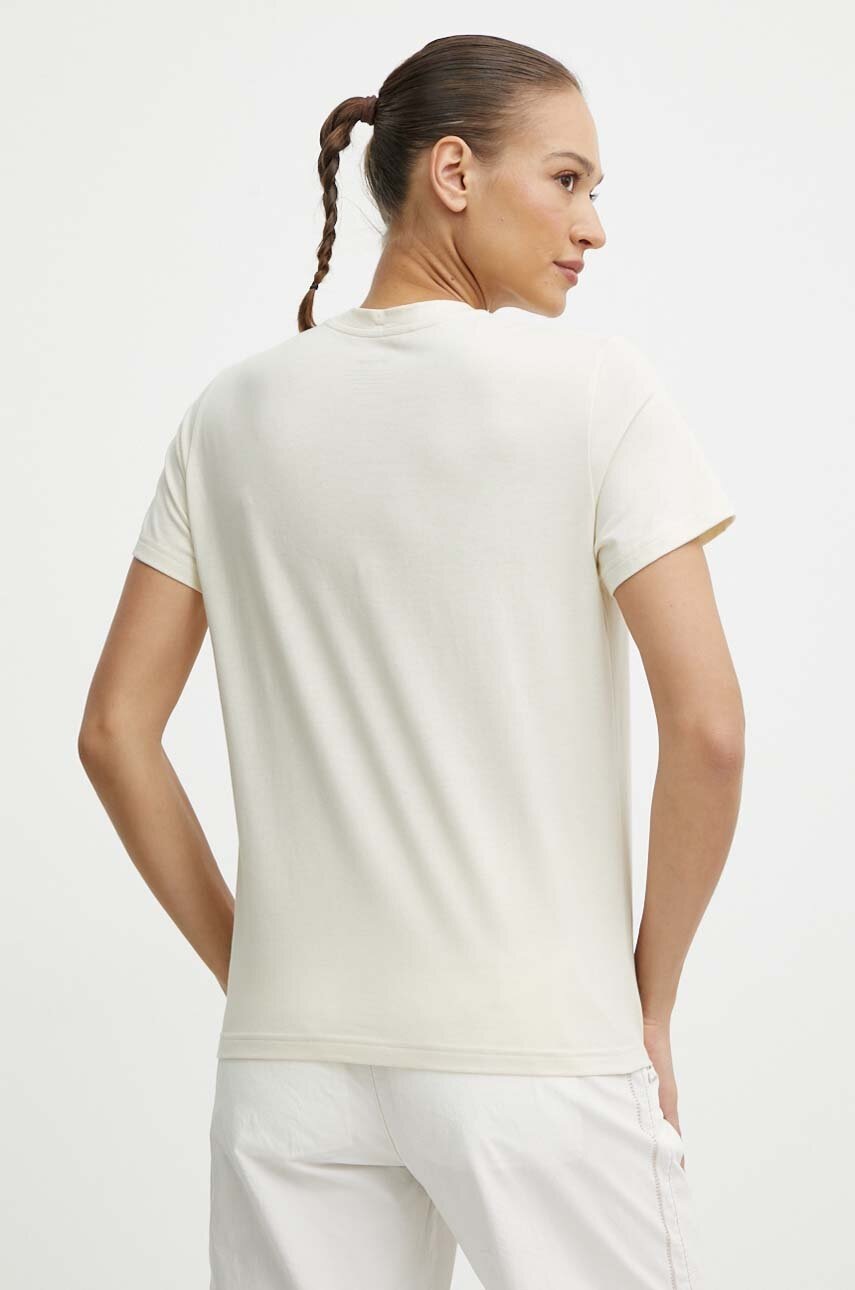 Μπλουζάκι Fjallraven Fjällräven Logo Tee χρώμα: μπεζ, F87146 φωτογραφία