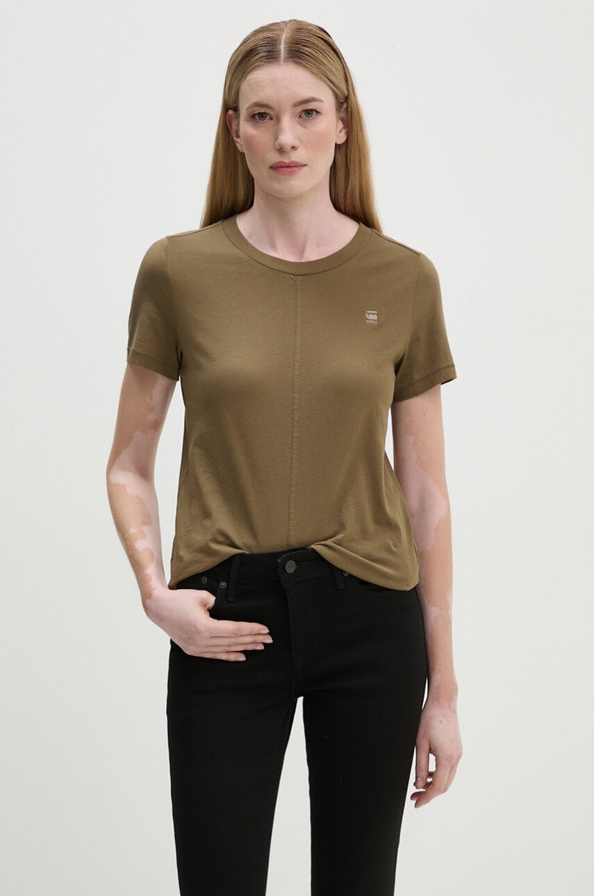 G-Star tricou din bumbac femei, culoarea verde