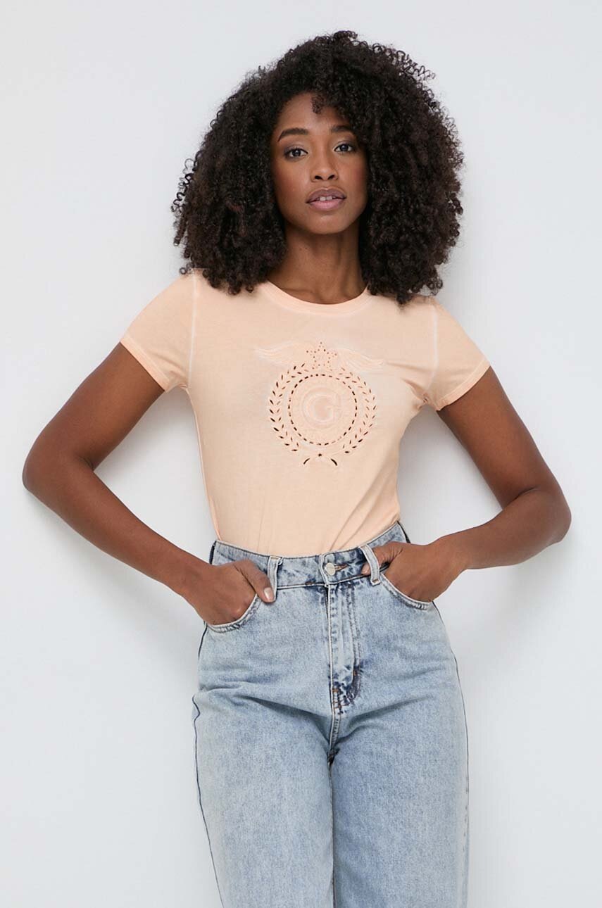 

Тениска Guess в оранжево W4GI36 KA0Q1, Оранжев