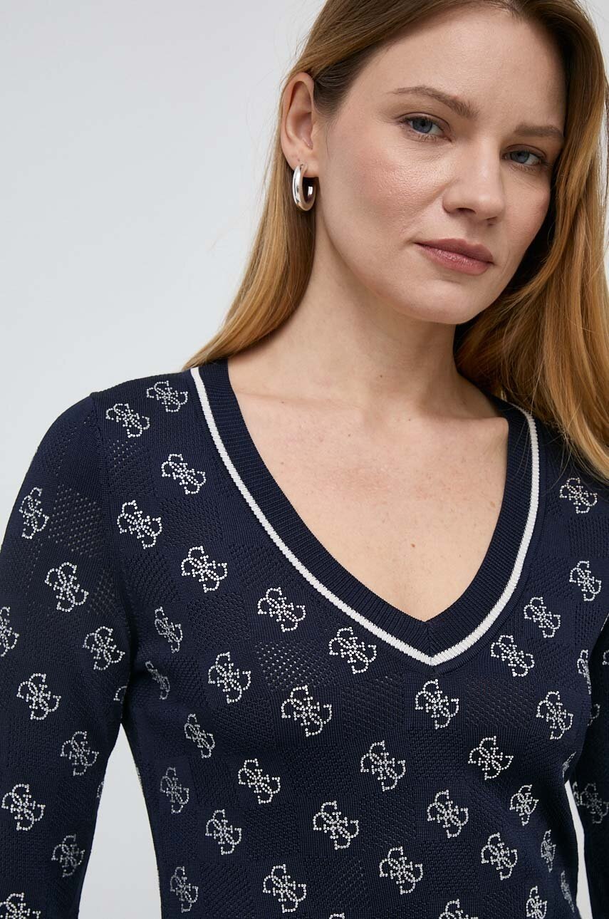 

Пуловер Guess ROSIE дамски в тъмносиньо от лека материя W4GR07 Z3D60, Тъмносин