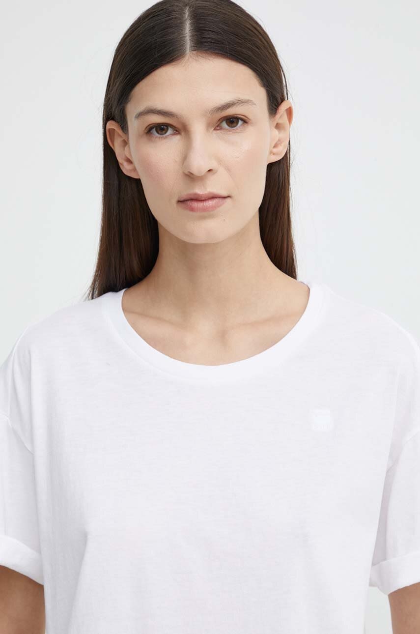 G-Star Raw tricou din bumbac femei, culoarea alb G-Star Raw tricou din bumbac femei, culoarea alb