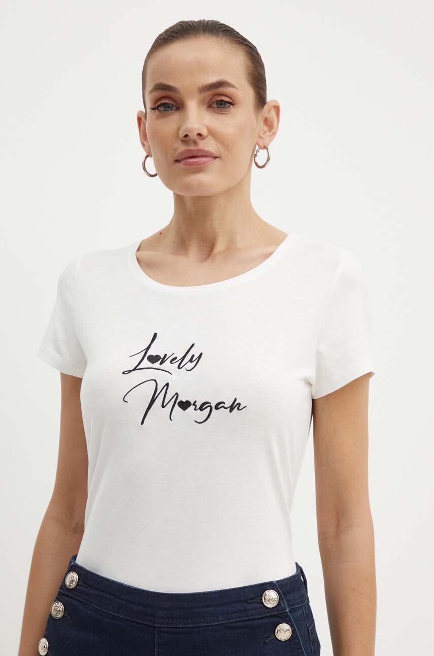 Morgan tricou DOUA femei, culoarea alb, DOUA