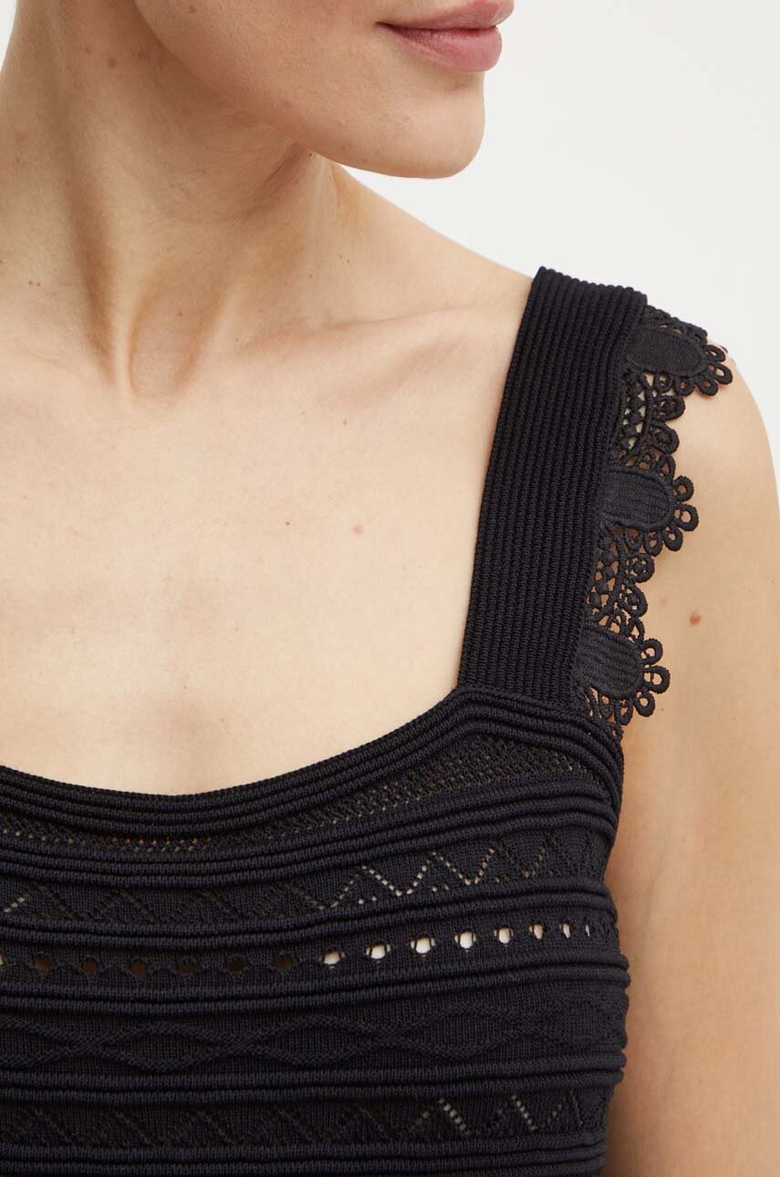 Top Morgan MNOA MNOA χρώμα: μαύρο, MNOA MNOA φωτογραφία