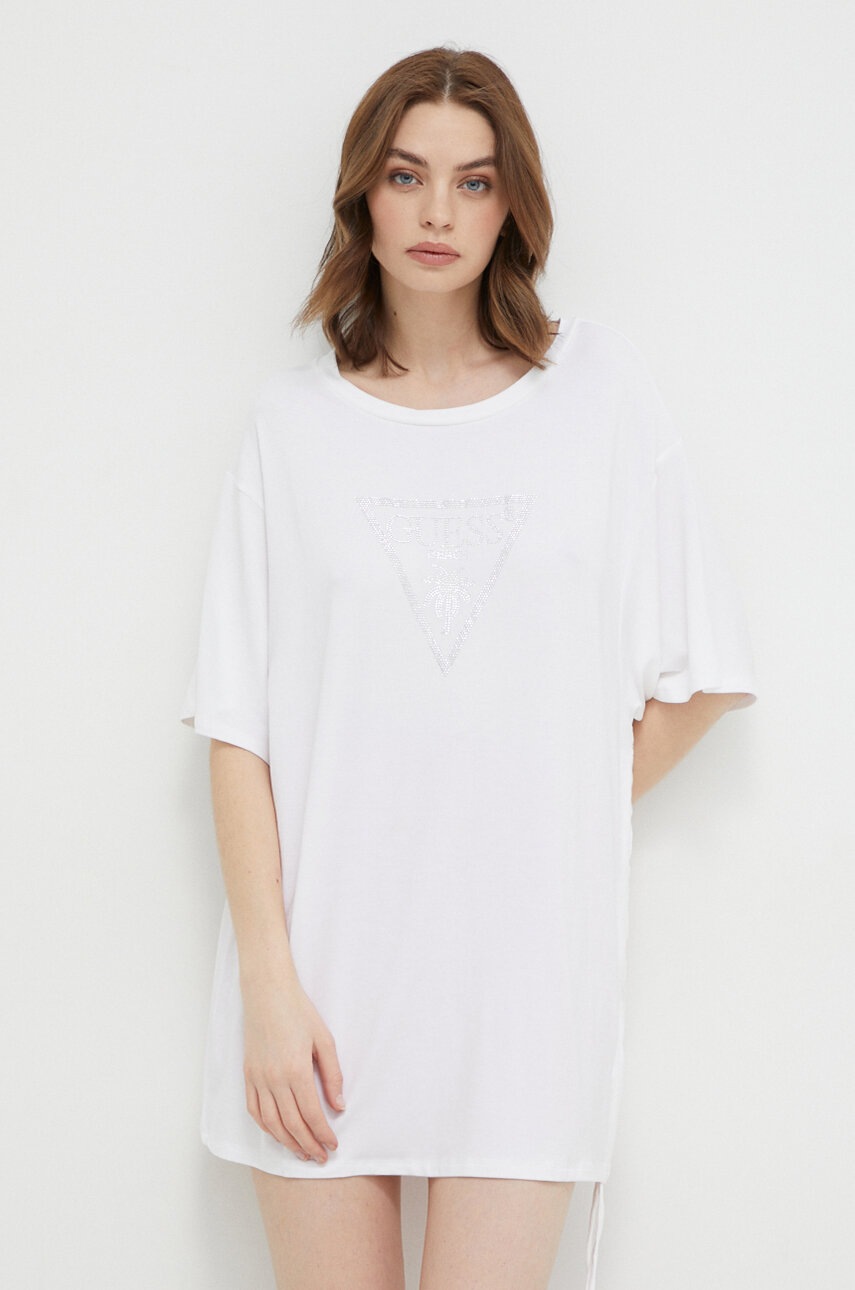 Guess t-shirt női, fehér, E4GI00 K68D2 termék 2. képe