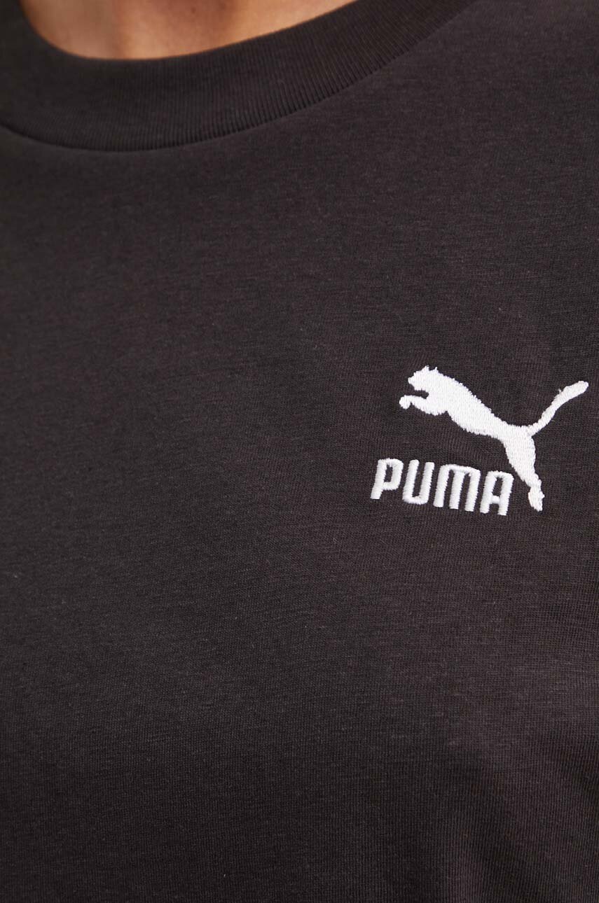 Βαμβακερό μπλουζάκι Puma BETTER CLASSICS Oversized γυναικεία, χρώμα: μαύρο 624226 624226 φωτογραφία