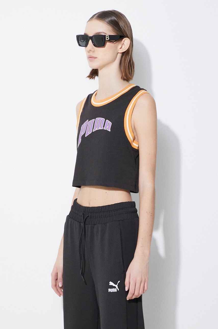 Puma top bawełniany Graphic (zdjęcie 4)