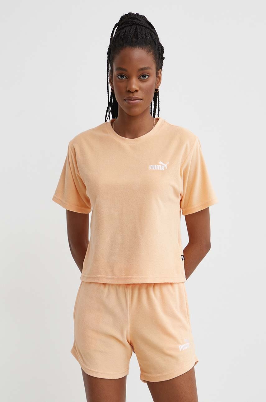 Puma tricou femei, culoarea portocaliu, 677947 Puma tricou femei, culoarea portocaliu, 677947