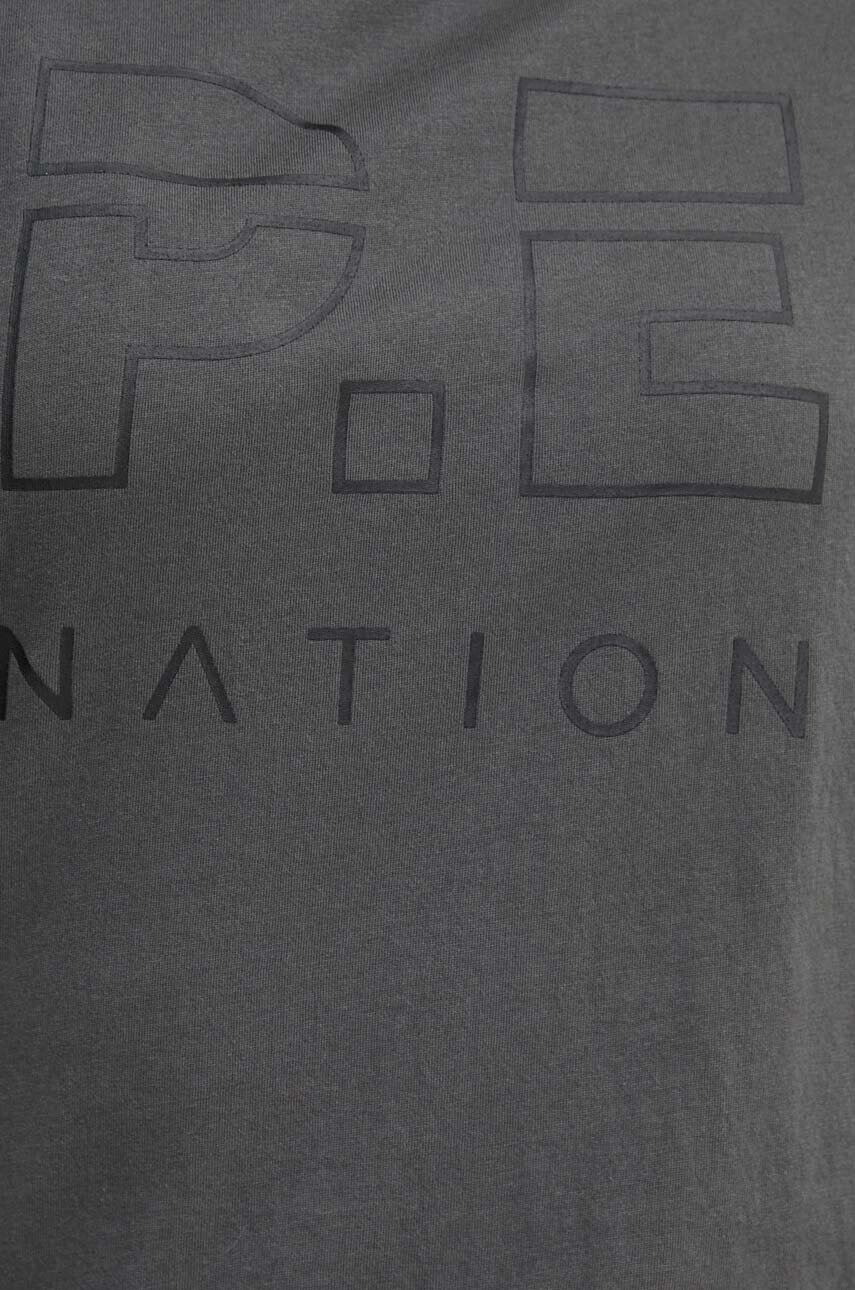Бавовняна футболка P.E Nation жіночий колір сірий 
