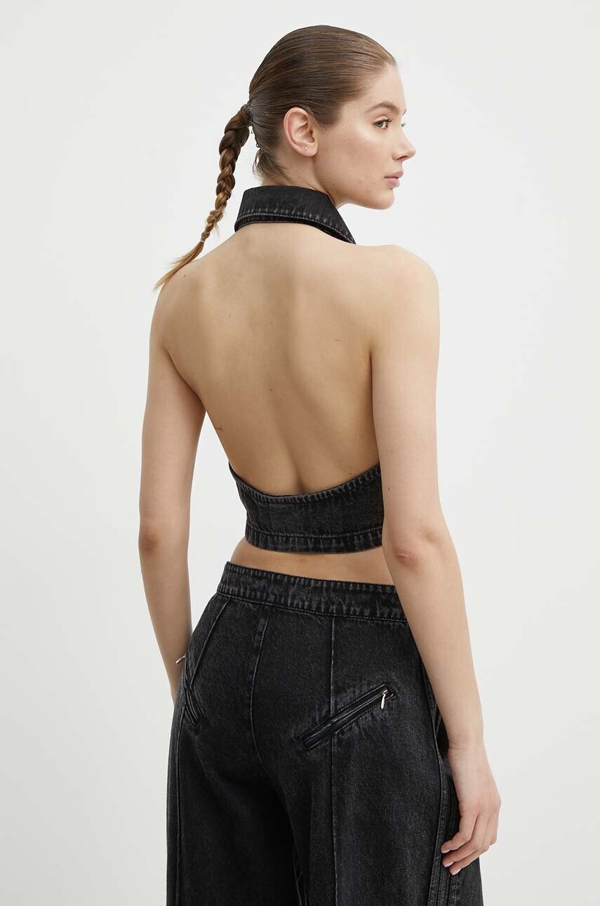adidas Originals vesta jeans culoarea negru, IT7270