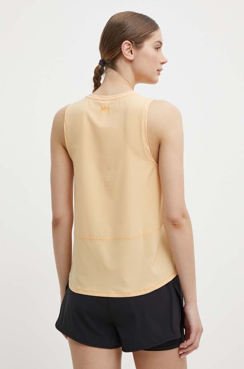 Αθλητικό top Helly Hansen Roam γυναικεία, χρώμα: πορτοκαλί φωτογραφία