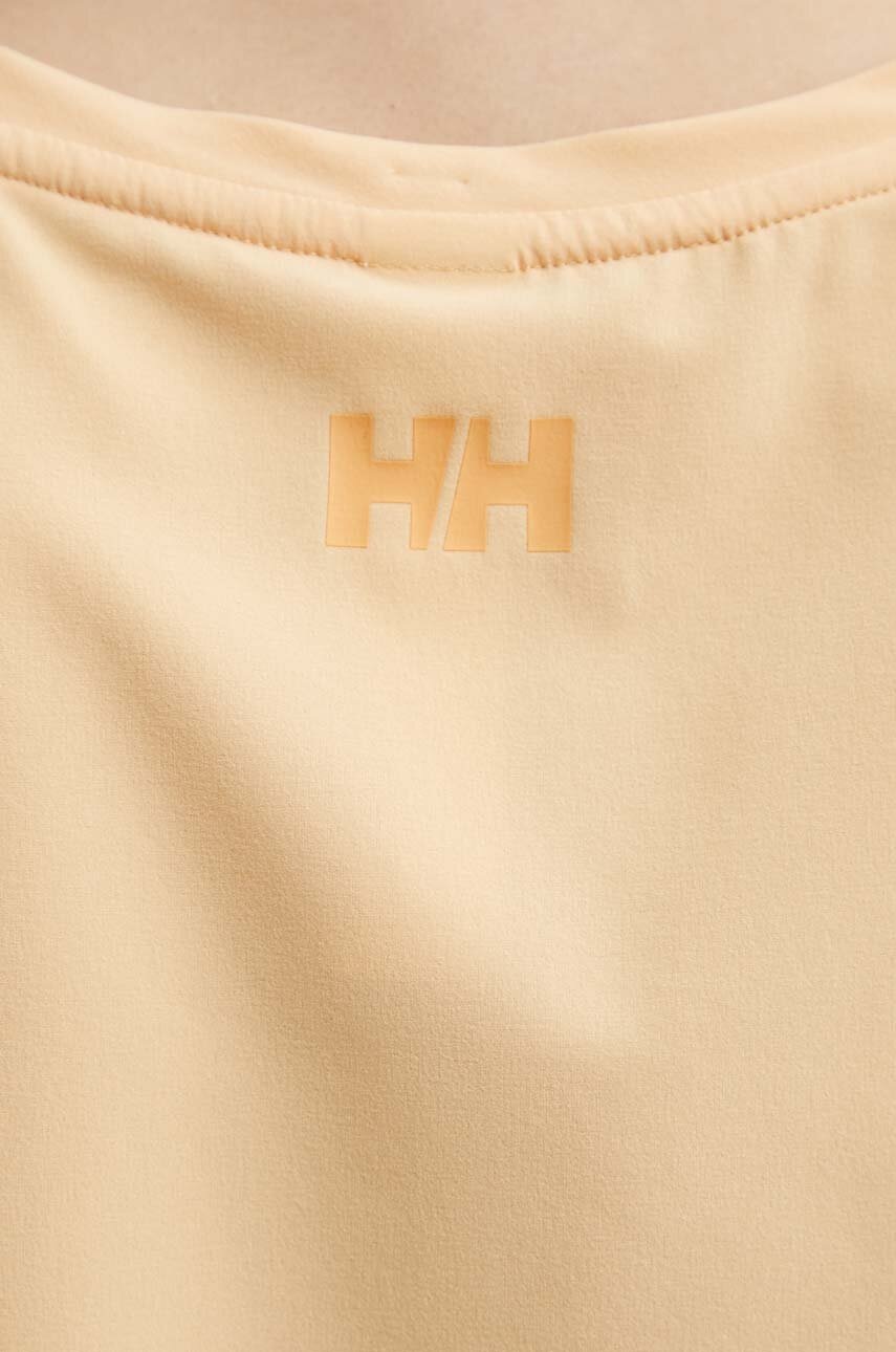 Αθλητικό top Helly Hansen Roam γυναικεία, χρώμα: πορτοκαλί φωτογραφία