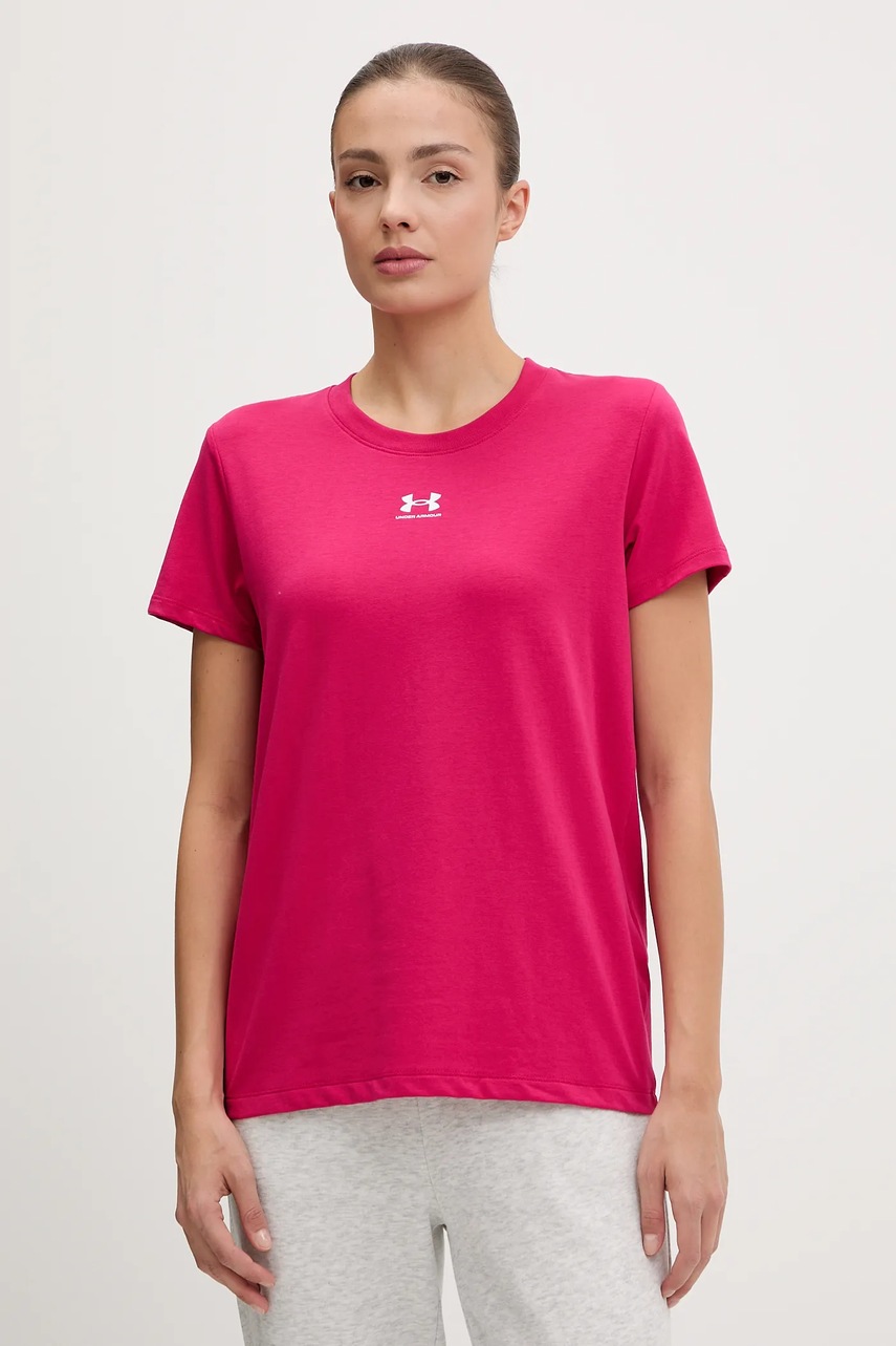 Under Armour tricou Campus Core culoarea roz, 1383648