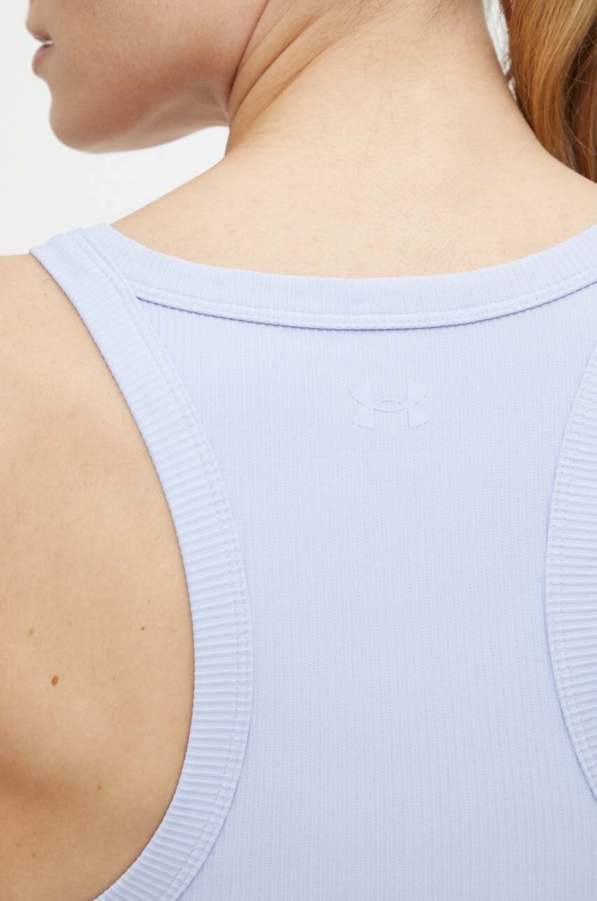 Τοπ προπόνησης Under Armour Meridian Rib χρώμα: μοβ φωτογραφία
