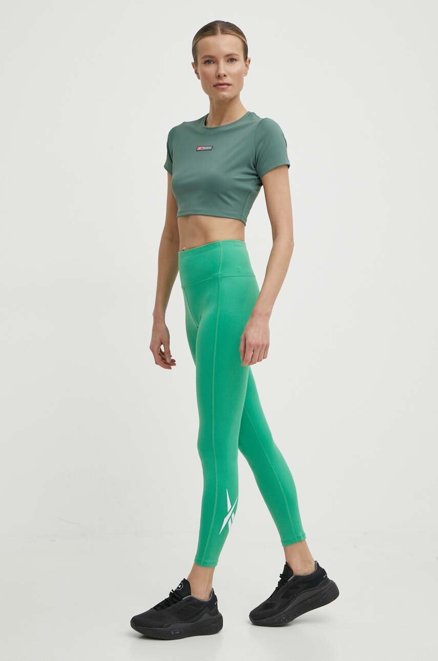 Μπλουζάκι προπόνησης Reebok Lux Bold χρώμα: πράσινο, 100076117 φωτογραφία