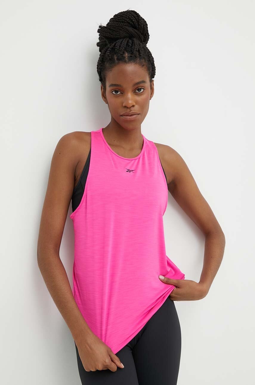 

Топ за трениране Reebok Lux Chill Athletic в розово 100076124, Розов