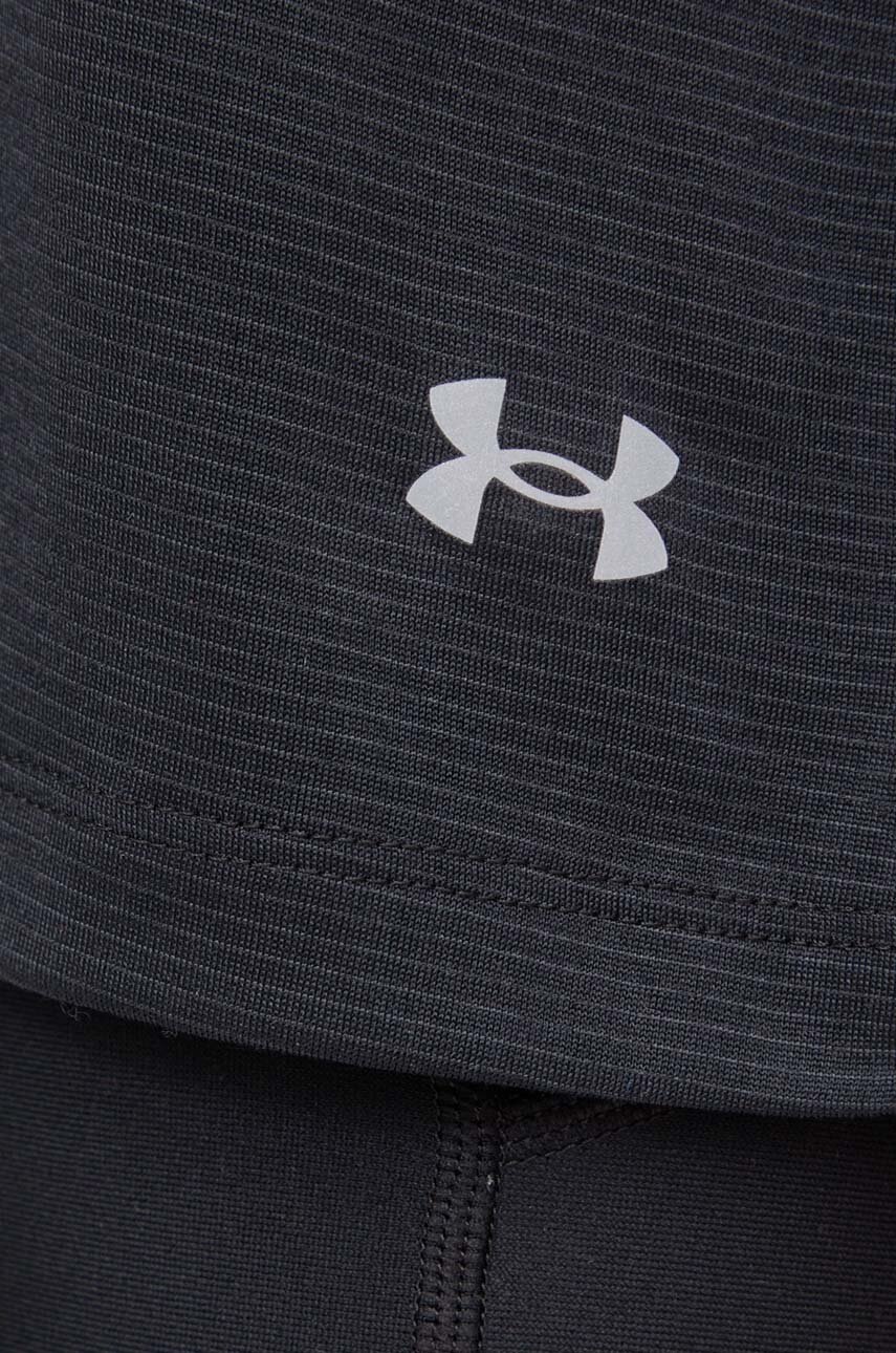 Топ для бігу Under Armour Launch колір чорний 