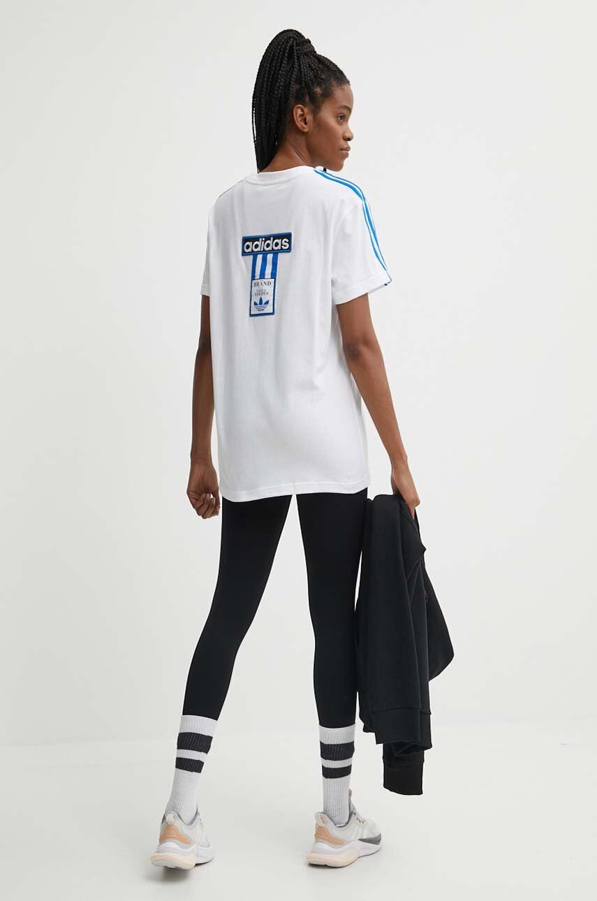 adidas Originals tricou din bumbac femei, culoarea alb, IU2475