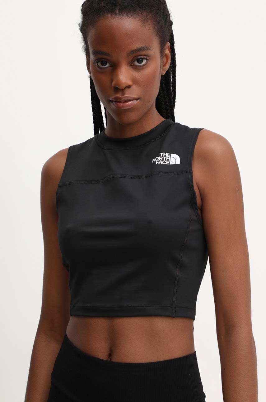 The North Face top femei, culoarea negru, NF0A826DJK31