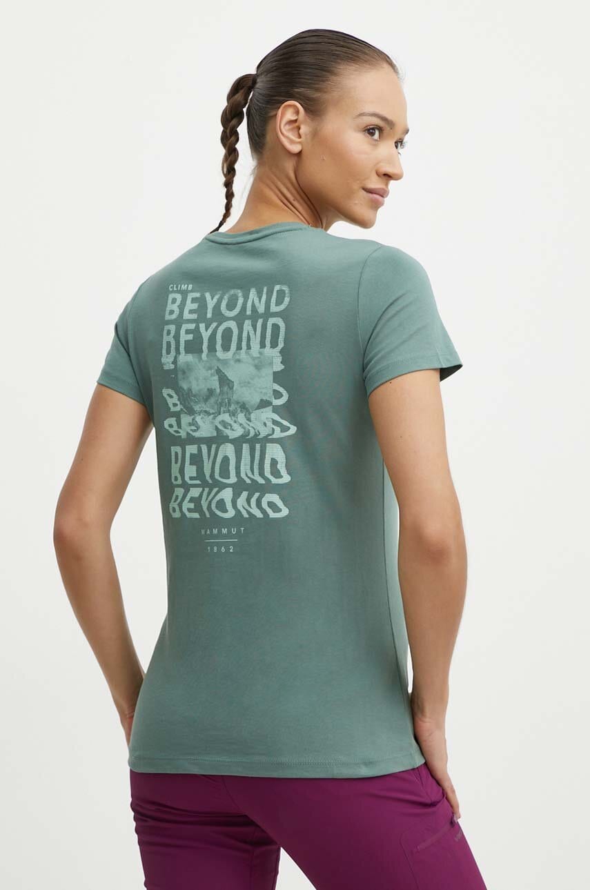 Mammut tricou Massone femei, culoarea verde Mammut tricou Massone femei, culoarea verde